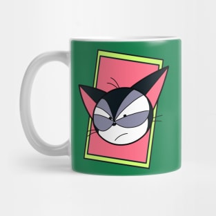 Cat Kuro in frame Mug